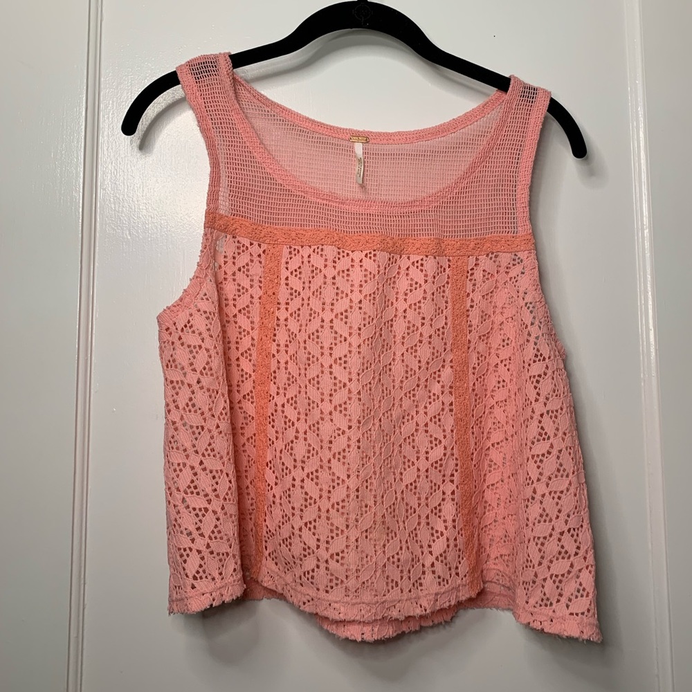 Crochet lace crop top
